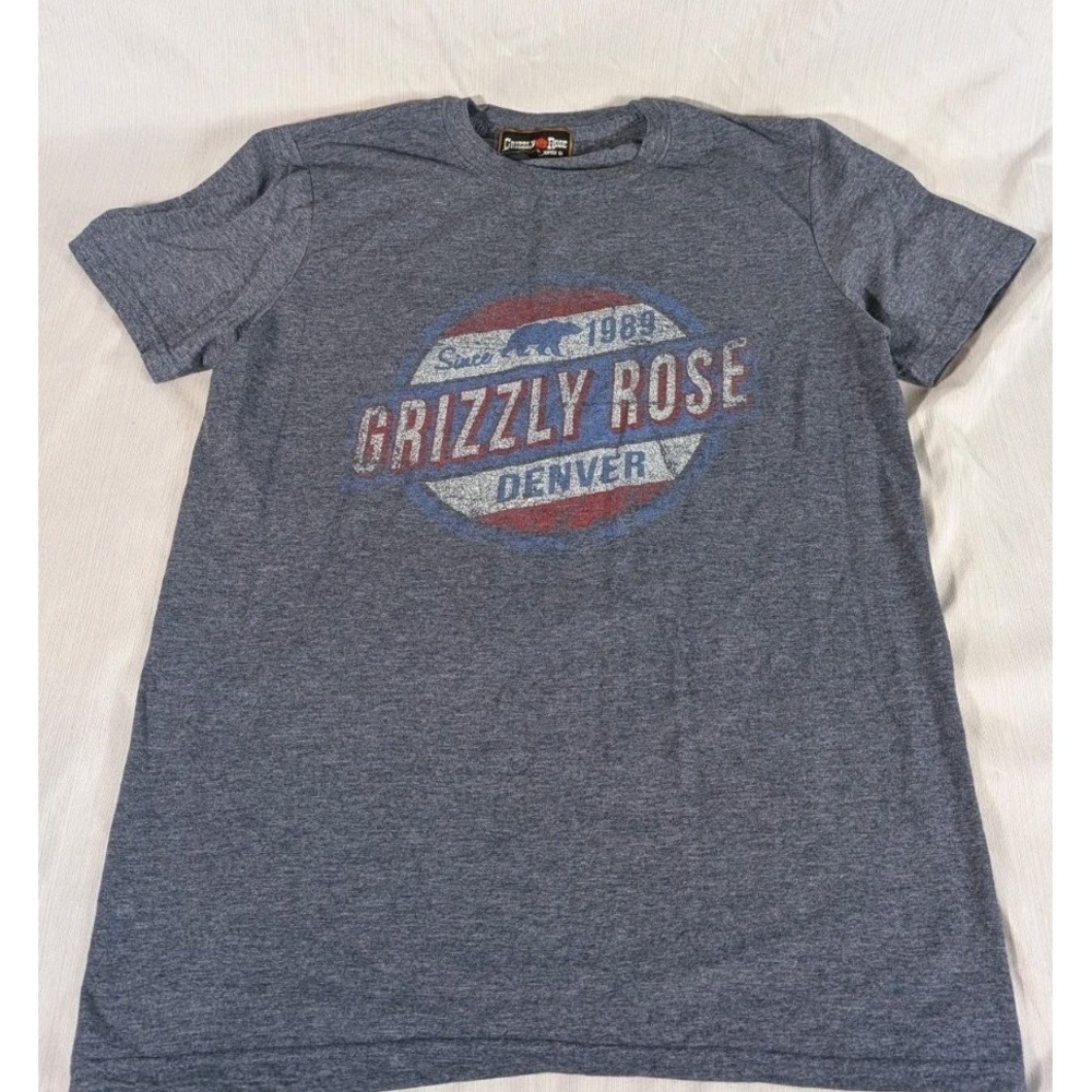 Vintage Grizzly Rose Denver "Since 1989" Heather‎ Grey T-Shirt - Small
